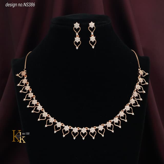 KK ROSEGOLD NECKLACE SET