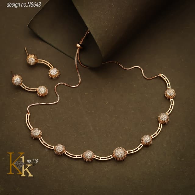 KK ROSEGOLD NECKLACE SET