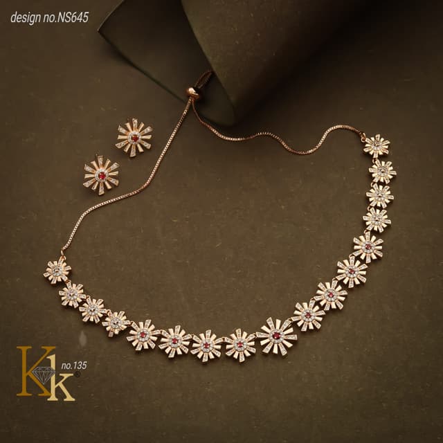 KK ROSEGOLD NECKLACE SET