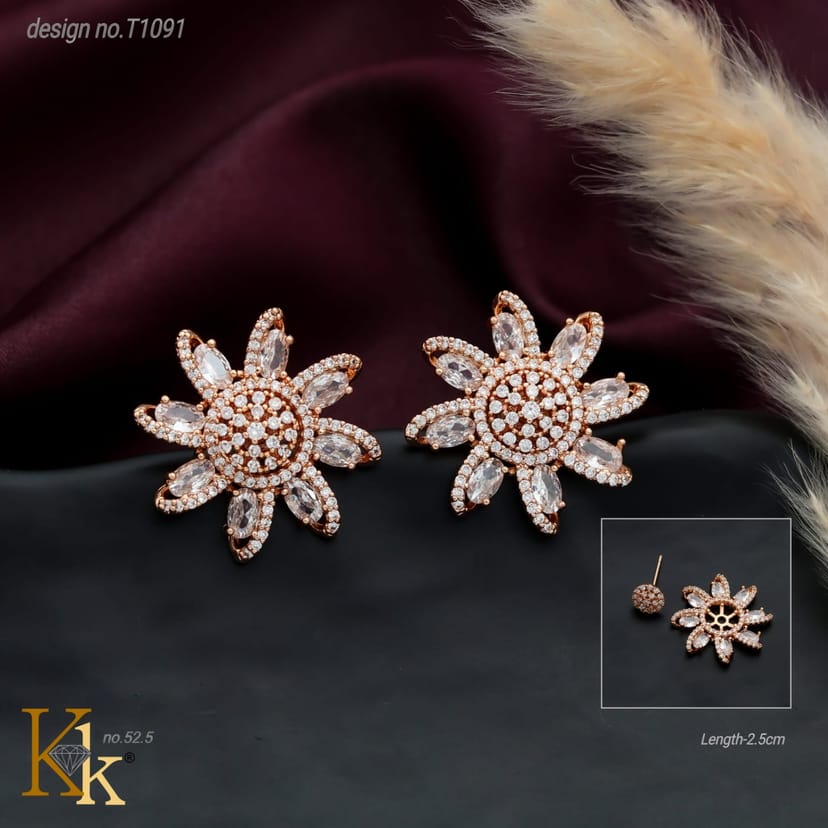 KK ROSEGOLD EARRINGS - Image 1
