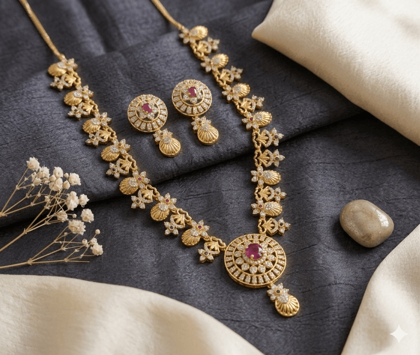 AD GOLD NECKLACE SET - Image 1