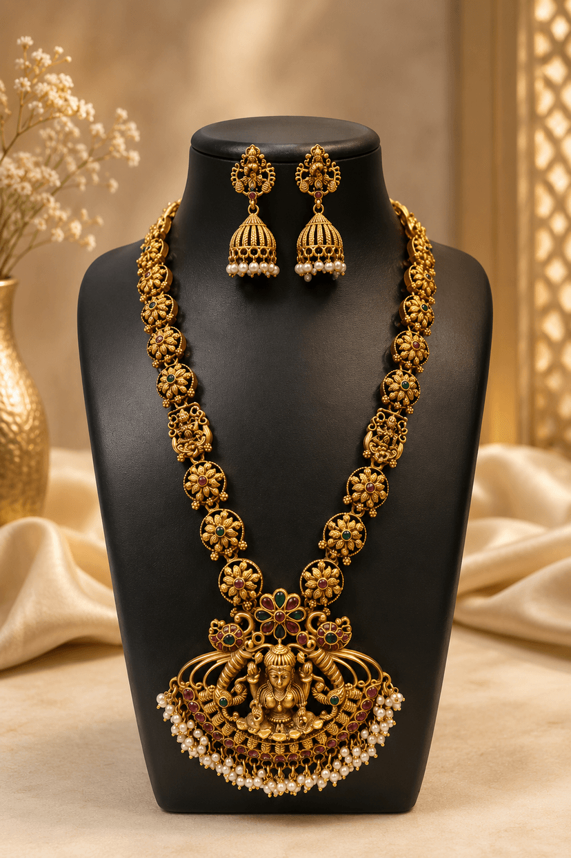 ANTIQUE GOLD NECKLACE SET - Image 1
