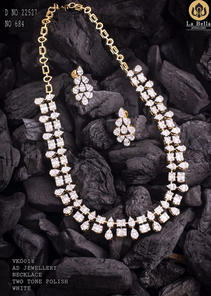 DIAMOND REPLICA NECKLACE SET - Image 1